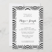 Jazz Age Art Deco Elegance Zwart-wit Kaart (Voorkant)