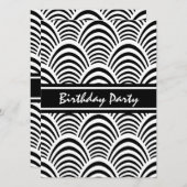 Jazz Age Art Deco Elegantie Zwart en Wit Kaart (Voorkant / Achterkant)