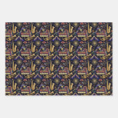 Jazz Age Celebration Pattern Inpakpapier Vel (Voorkant)
