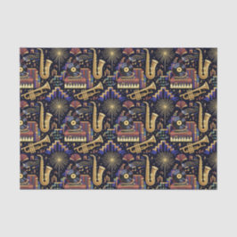 Jazz Age Celebration Pattern Tissuepapier