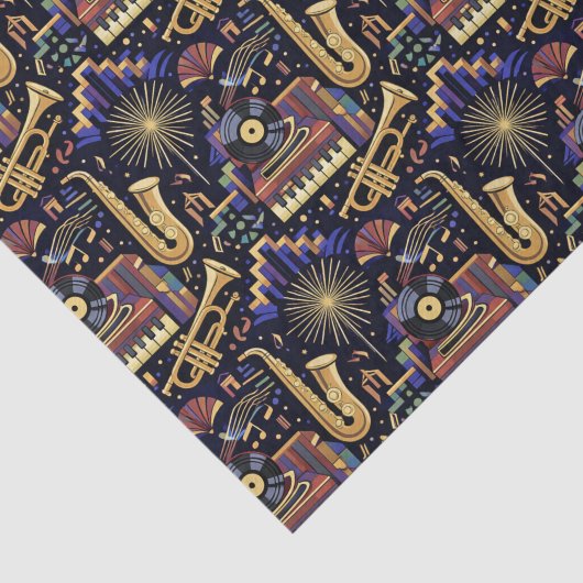 Jazz Age Celebration Pattern Tissuepapier (Detail)