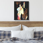 Jazz Age Couple Stretched Canvas Afdrukken (Insitu (Slaapkamer))