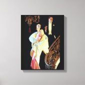Jazz Age Couple Stretched Canvas Afdrukken (Voorkant)