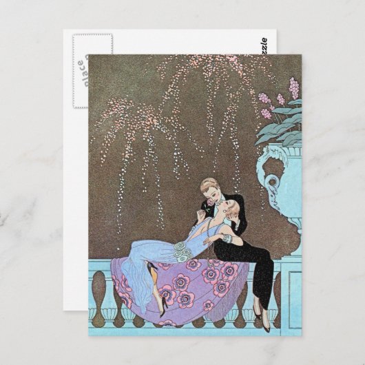 Jazz Age Fireworks Briefkaart (Voorkant / Achterkant)