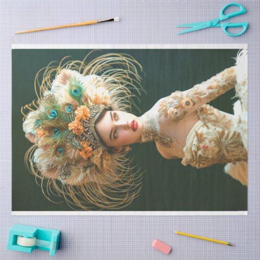 Jazz Age Flapper met Grace Decoupage Tissuepapier (Craft)