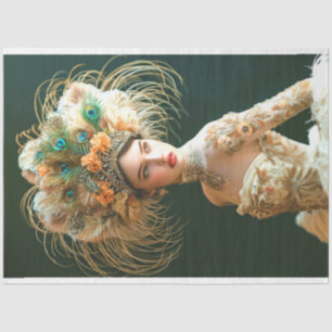 Jazz Age Flapper met Grace Decoupage Tissuepapier