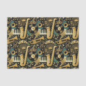 Jazz Age Music Pattern Tissuepapier (Voorkant)