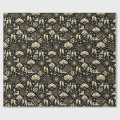Jazz Age Nieuwjaars Patroon Cadeaupapier (Vlak)