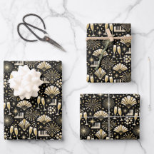 Jazz Age Nieuwjaars Patroon