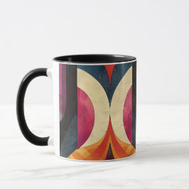 Jazz Age Retro Abstract Design Mok
