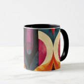 Jazz Age Retro Abstract Design Mok (Voorkant rechts)