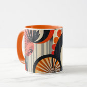 Jazz Age Retro Design Mok (Voorkant links)