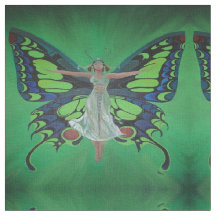 Jazz Age Showgirl Flapper Wearing Butterfly Wings