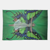 Jazz Age Showgirl Flapper Wearing Butterfly Wings Theedoek (Horizontaal)