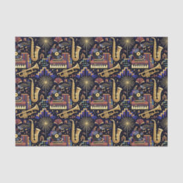 Jazz Age-vieringspatroon Tissuepapier