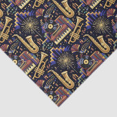 Jazz Age-vieringspatroon Tissuepapier (Detail)