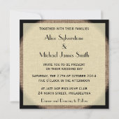Jazz Age Wedding Invitation Art Deco Style Kaart (Achterkant)