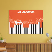 Jazz Art Canvas Afdruk (Insitu (Woonkamer))