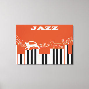 Jazz Art Canvas Afdruk