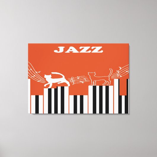 Jazz Art Canvas Afdruk (Voorkant)