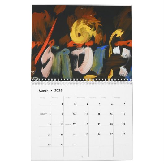 Jazz Art van E.J. Gold Kalender (Mar 2026)