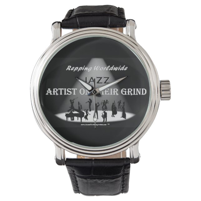 JAZZ Artiest Op Hun Molen- MANNEN  HORLOGE (Voorkant)