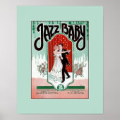 Jazz Baby jazz uit de jaren 20,  muziekafdekking Poster (Voorkant)