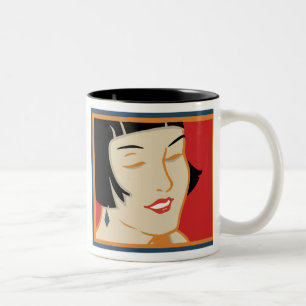 "JAZZ BABY" KoffieMok Tweekleurige Koffiemok