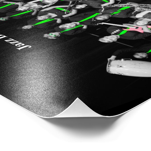 Jazz Band 2019-2020 B&W Foto Afdruk (Hoek)