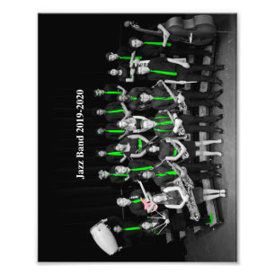 Jazz Band 2019-2020 B&W Foto Afdruk