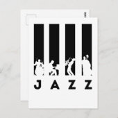 Jazz Band Briefkaart (Voorkant / Achterkant)