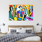 Jazz Band Canvas Afdruk (Insitu (Slaapkamer))