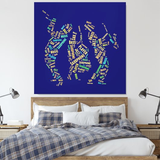 Jazz Band Canvas Afdruk (Insitu (Slaapkamer))