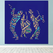 Jazz Band Canvas Afdruk (Insitu (Houten vloer))