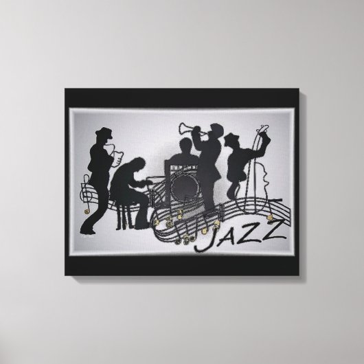 JAZZ Band Canvas Afdruk (Voorkant)