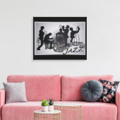 JAZZ Band Canvas Afdruk (Insitu (Woonkamer))