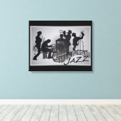 JAZZ Band Canvas Afdruk (Insitu (Houten vloer))