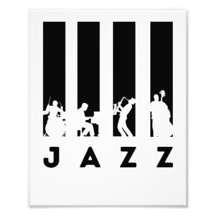 Jazz Band Foto Afdruk