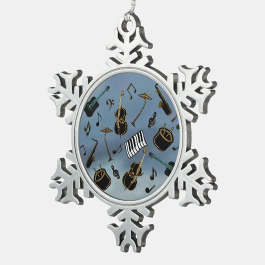 Jazz Band Holiday Ornament (Rechts)