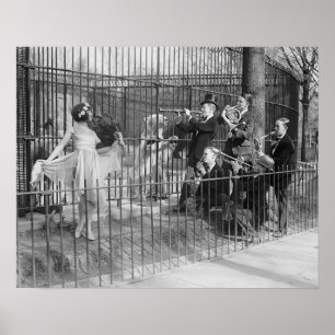 Jazz Band in de Zoo, 1925. foto Poster