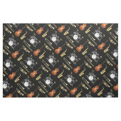 Jazz Band Instruments Musician Decor Stof (Fat Quarter)