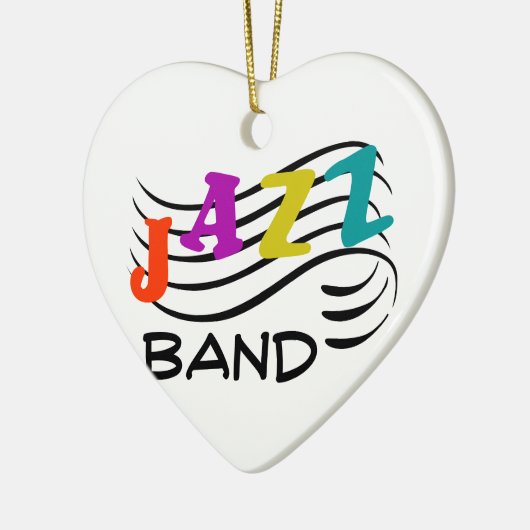 Jazz Band Keramisch Ornament (Links)