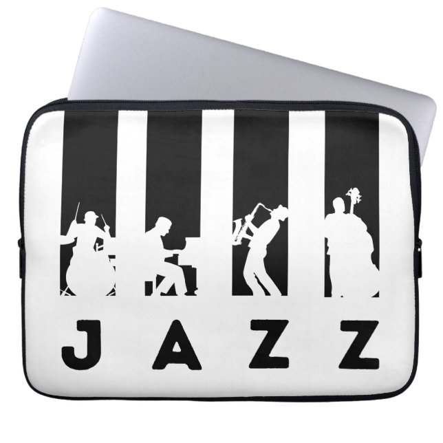 Jazz Band Laptop Sleeve (Voorkant)