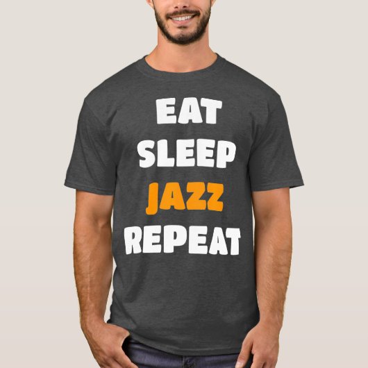 Jazz band musici en jazz muziekliefhebbers t-shirt (Voorkant)