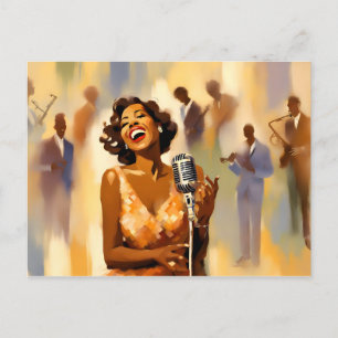 Jazz band muzikanten briefkaart