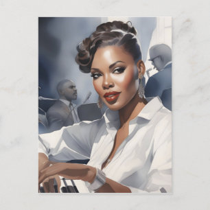 Jazz band muzikanten briefkaart