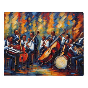 Jazz band muzikanten puzzel