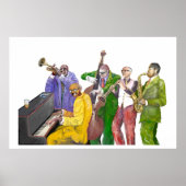 "Jazz band" Poster (Voorkant)