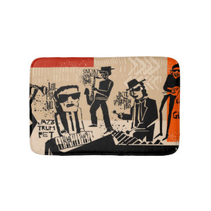 Jazz Band Poster: Cool Design Badmat