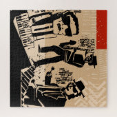 Jazz Band Poster: Cool Design Legpuzzel (Horizontaal)